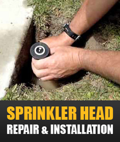 sprinkler head repair and installation in Dallas TX